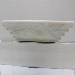 Vintage Westmorland Milk Glass Ashtray w/Grape Vine Raised Design.